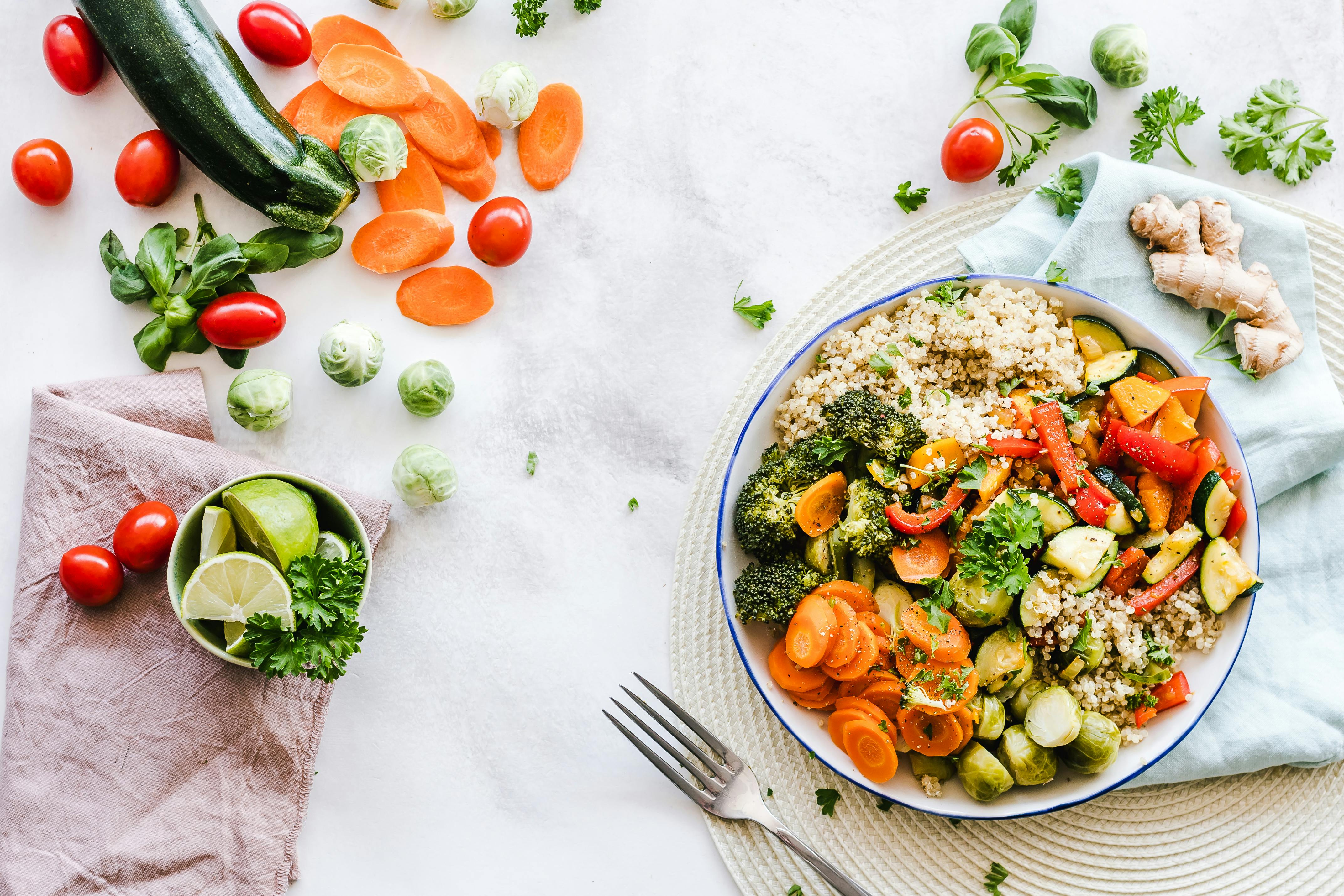Healthy food ingredients and produce